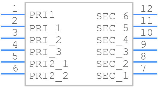 PA1837NLT - Yageo Group - PCB symbol