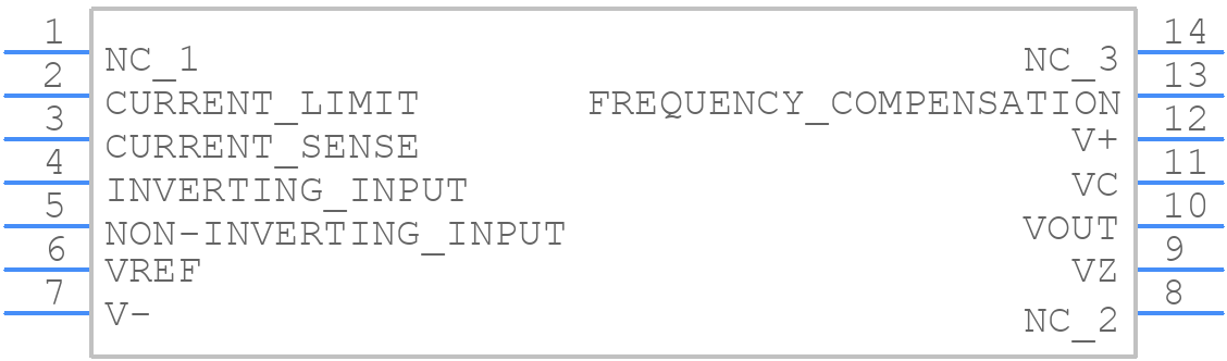 LM723CN/NOPB - Texas Instruments - PCB symbol