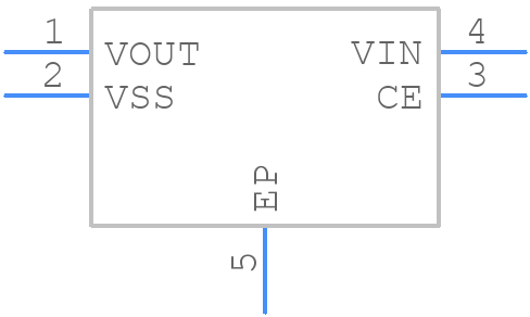 XC6503D121GR-G - Torex - PCB symbol