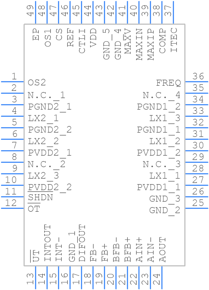 MAX1979ETM+ - Analog Devices - PCB symbol