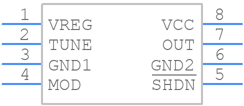 MAX2754EUA+ - Analog Devices - PCB symbol