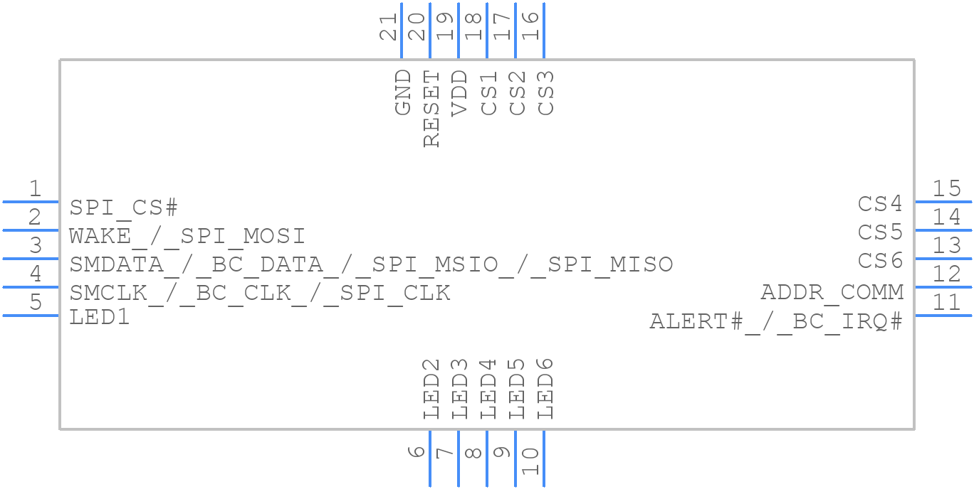 CAP1166-1-BP-TR-DCC - Microchip - PCB symbol