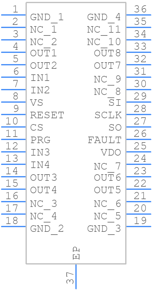 TLE7230R - Infineon - PCB symbol
