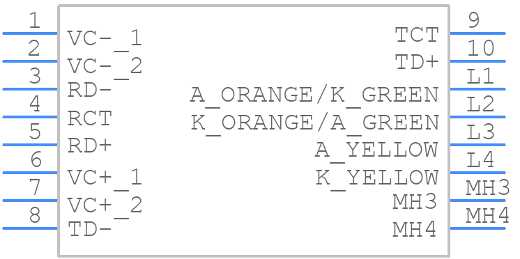 ARJM11C7-114-KB-CW2 - ABRACON - PCB symbol