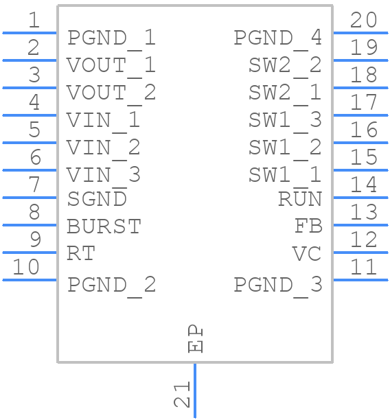 LTC3113EFE#PBF - Analog Devices - PCB symbol