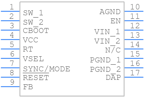 LM63625DQPWPRQ1 - Texas Instruments - PCB symbol