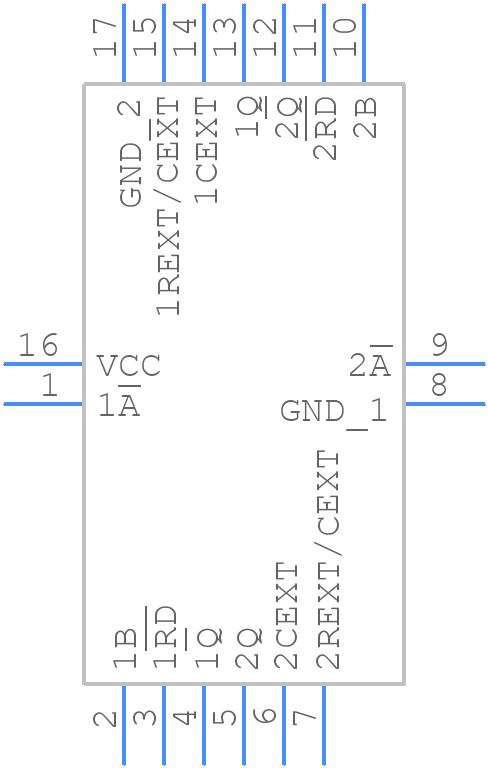 74AHC123ABQ-Q100X - Nexperia - PCB symbol