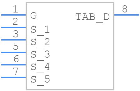 STH240N10F7-6 - STMicroelectronics - PCB symbol