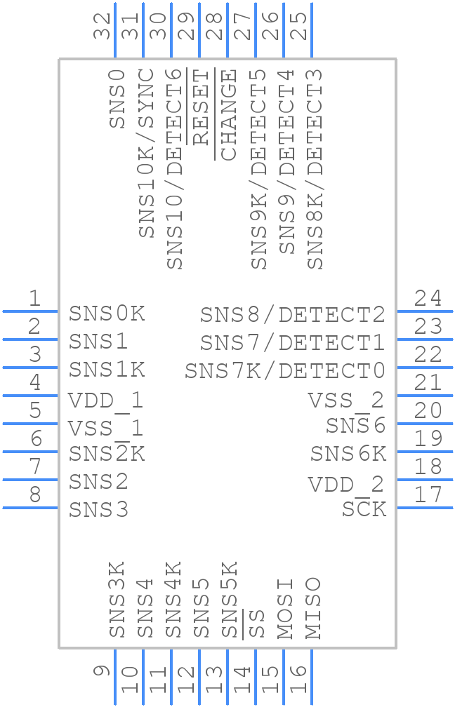 AT42QT1110-AZ - Microchip - PCB symbol