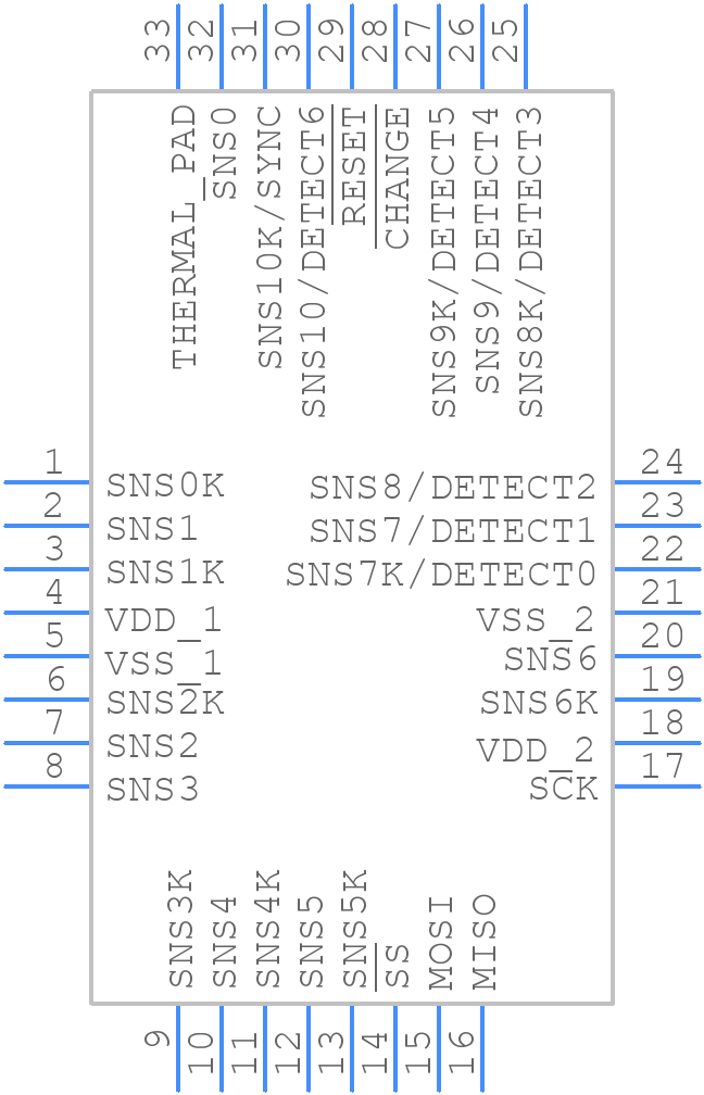 AT42QT1110-MUR - Microchip - PCB symbol