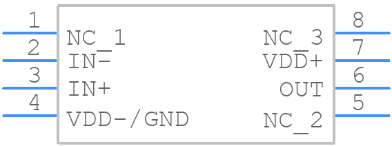 TLC2201CPG4 - Texas Instruments - PCB symbol