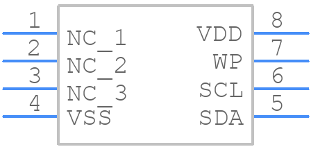 MB85RC16PNF-G-JNE1 - Ramxeed - PCB symbol