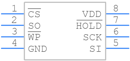 MB85RS64PNF-G-JNE1 - Ramxeed - PCB symbol