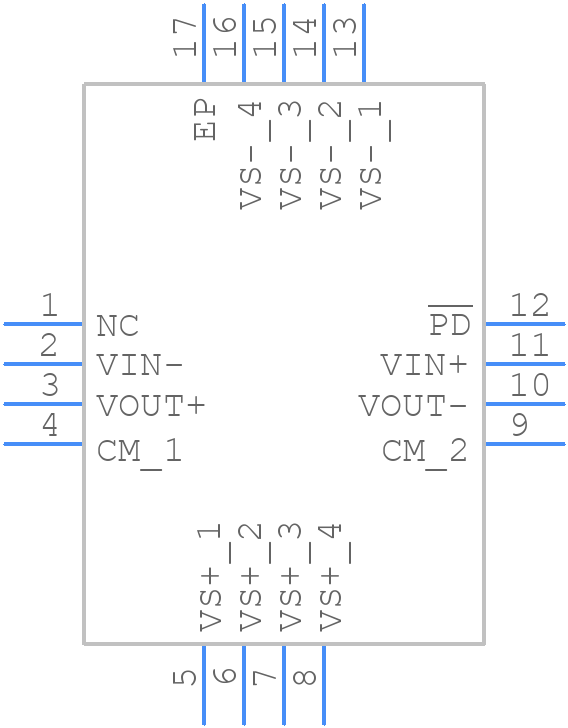 THS4520RGTRG4 - Texas Instruments - PCB symbol