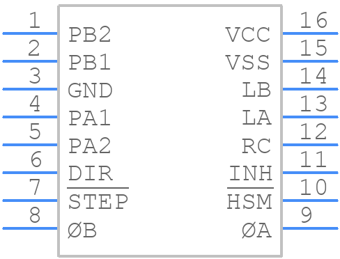 NJM3517E2 - Nisshinbo - PCB symbol