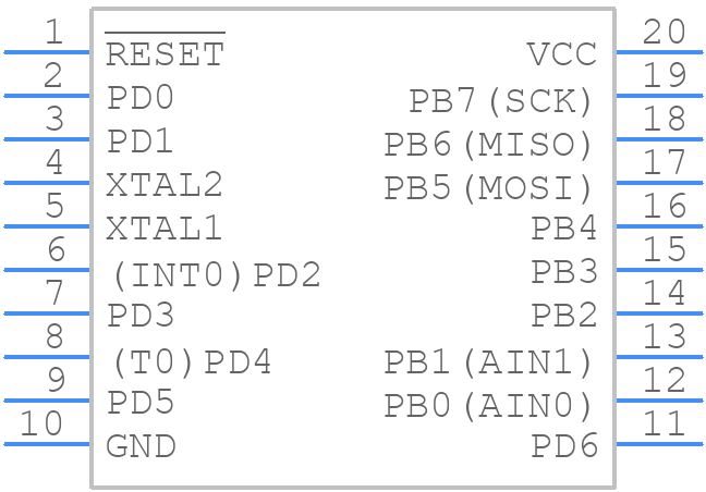 AT90S1200-12SI - Microchip - PCB symbol
