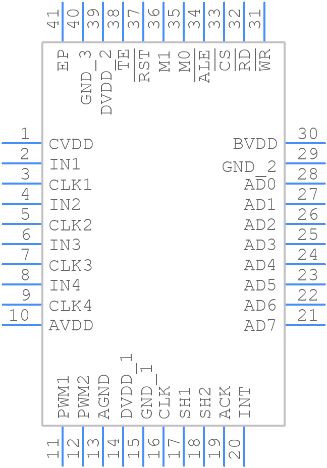 AMC1210IRHATG4 - Texas Instruments - PCB symbol