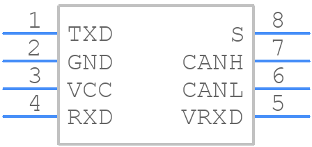 SN65HVD256D - Texas Instruments - PCB symbol