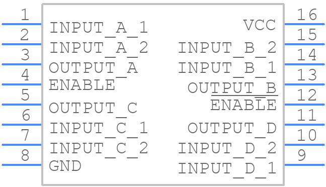 DS26C32ATMX - Texas Instruments - PCB symbol