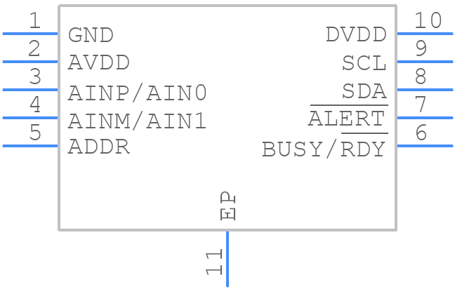 ADS7142QDQCRQ1 - Texas Instruments - PCB symbol