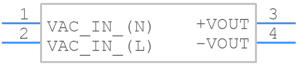 RAC20-12SB - RECOM Power - PCB symbol