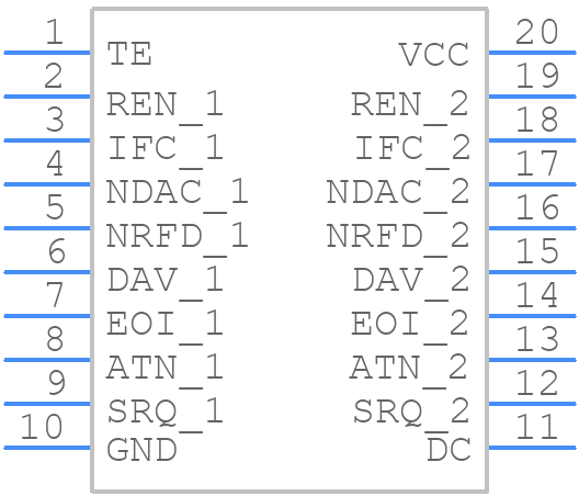 SN75ALS161DWR - Texas Instruments - PCB symbol