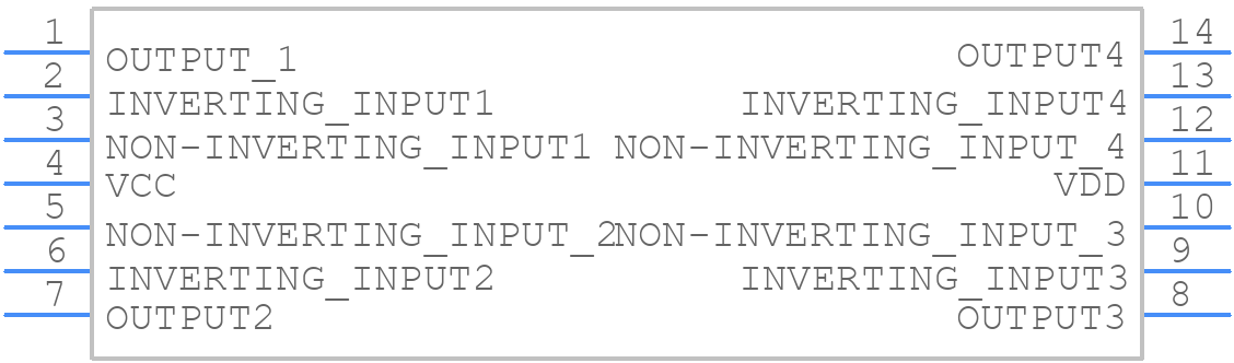 LMV324ID - STMicroelectronics - PCB symbol