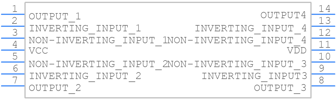 LMV324IDT - STMicroelectronics - PCB symbol