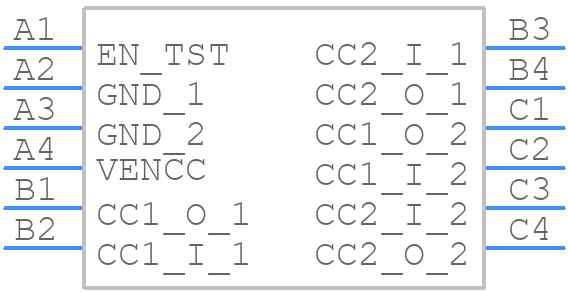 MAX20323ENC+ - Analog Devices - PCB symbol