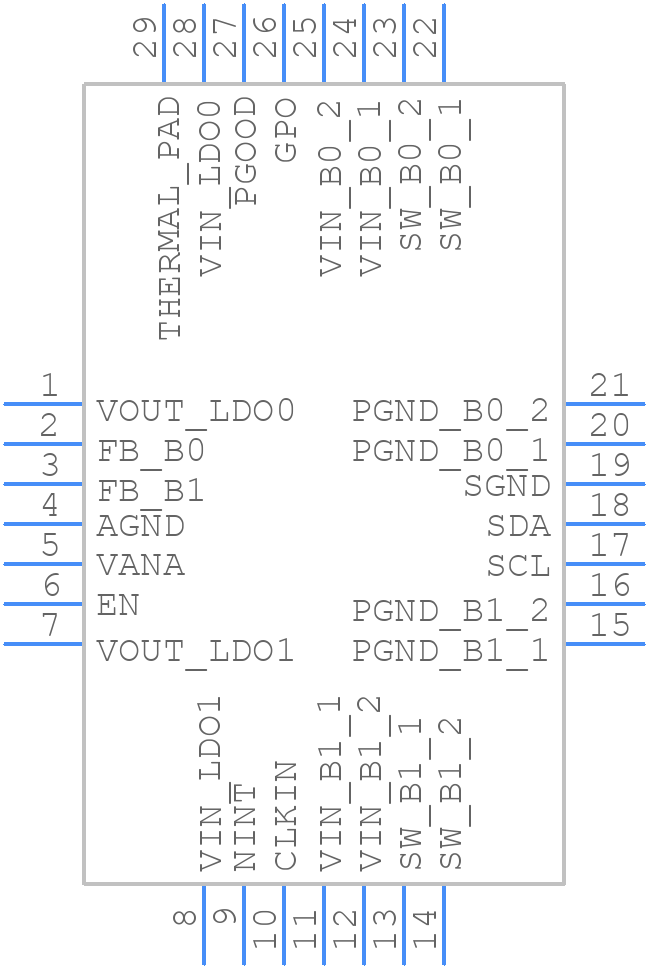 LP87322ERHDRQ1 - Texas Instruments - PCB symbol
