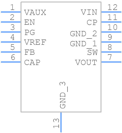 TPS63710DRRR - Texas Instruments - PCB symbol