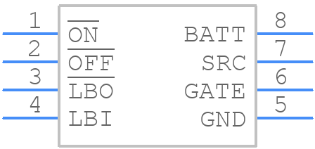 MAX1614EUA+ - Analog Devices - PCB symbol