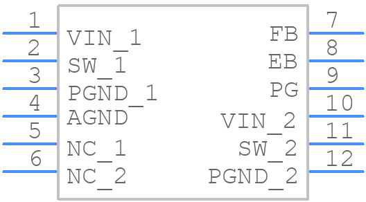 TLV62585RWTR - Texas Instruments - PCB symbol