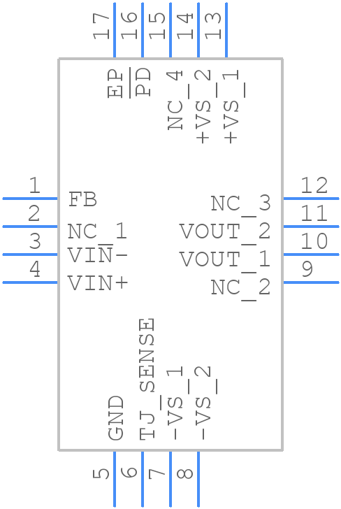 XTHS3491IRGTR - Texas Instruments - PCB symbol