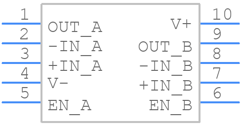 LMP7712MM/NOPB - Texas Instruments - PCB symbol