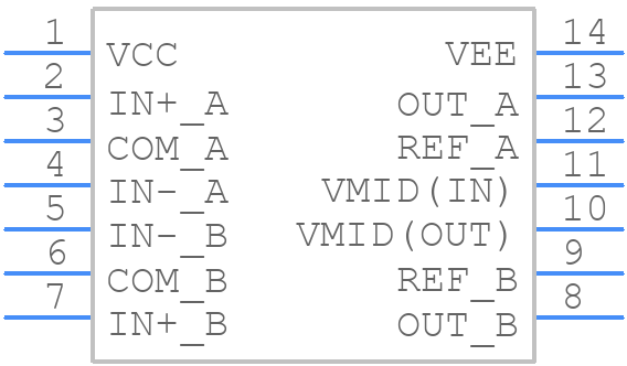 INA1650QPWRQ1 - Texas Instruments - PCB symbol