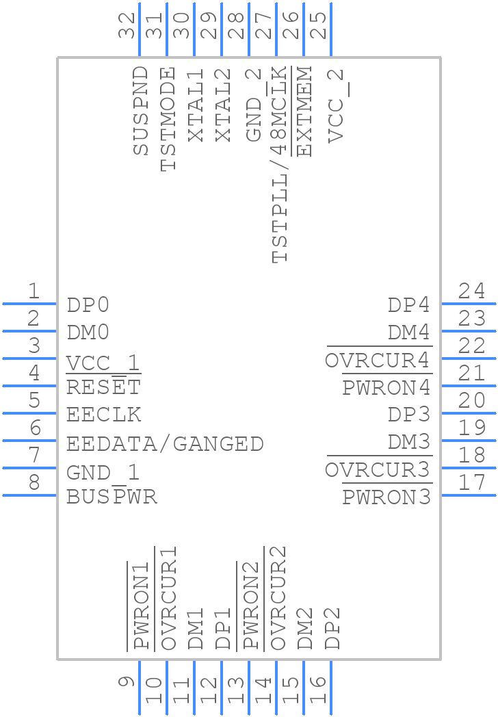 TUSB2046IBVF - Texas Instruments - PCB symbol