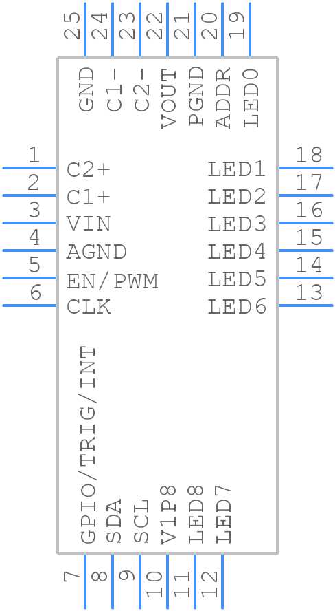 LP5569RTWR - Texas Instruments - PCB symbol