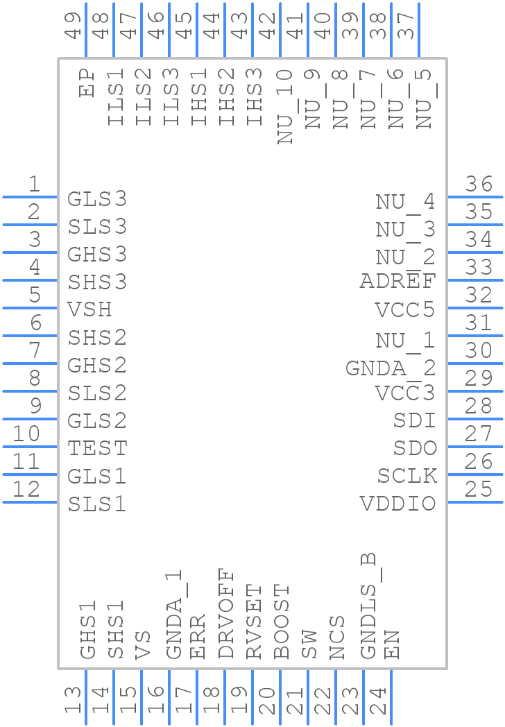 DRV3220QPHPRQ1 - Texas Instruments - PCB symbol