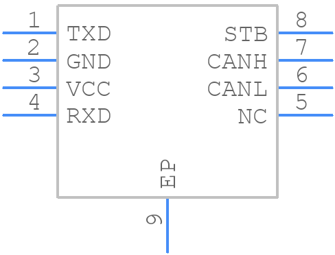 TCAN1042HVDRBTQ1 - Texas Instruments - PCB symbol