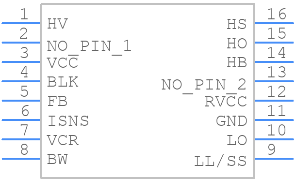 UCC25630-3DDBT - Texas Instruments - PCB symbol