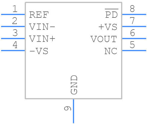 XTHS3491IDDAR - Texas Instruments - PCB symbol