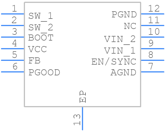 PLMR23630APDRRR - Texas Instruments - PCB symbol
