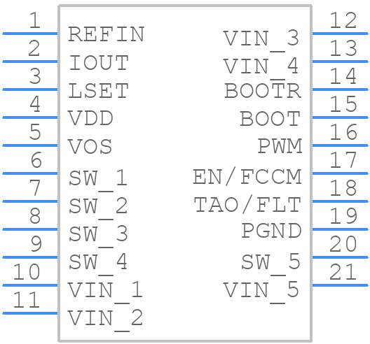 CSD95492QVM - Texas Instruments - PCB symbol