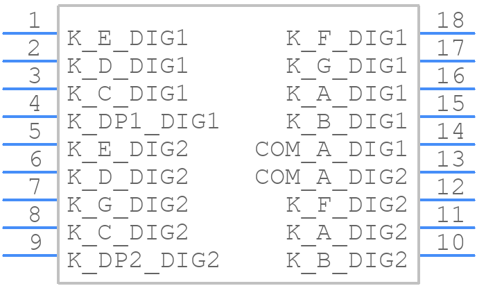 DA56-11CGKWA - Kingbright - PCB symbol