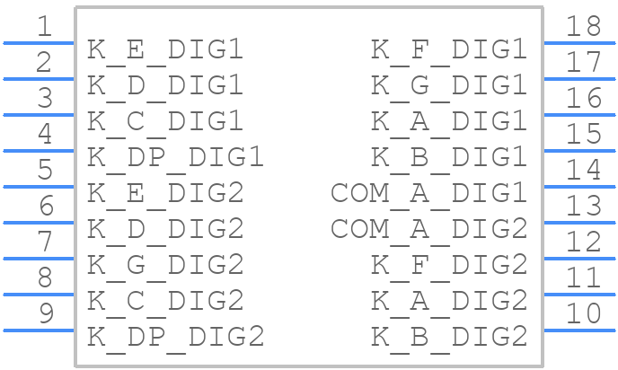 DA56-11YWA - Kingbright - PCB symbol