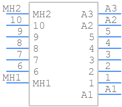 684M13W3103L461 - NorComp - PCB symbol
