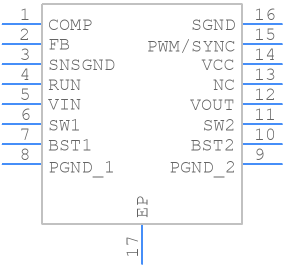 LTC3111EMSE#PBF - Analog Devices - PCB symbol