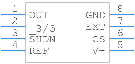 MAX1626ESA+ - Analog Devices - PCB symbol