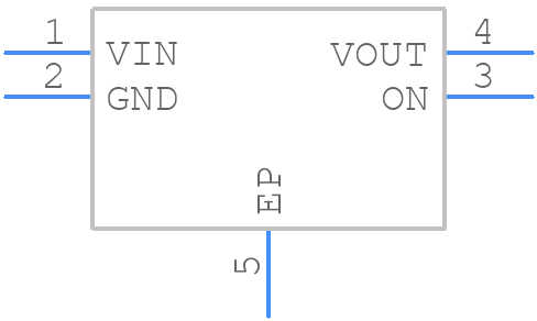R5527K001B - Ricoh - PCB symbol
